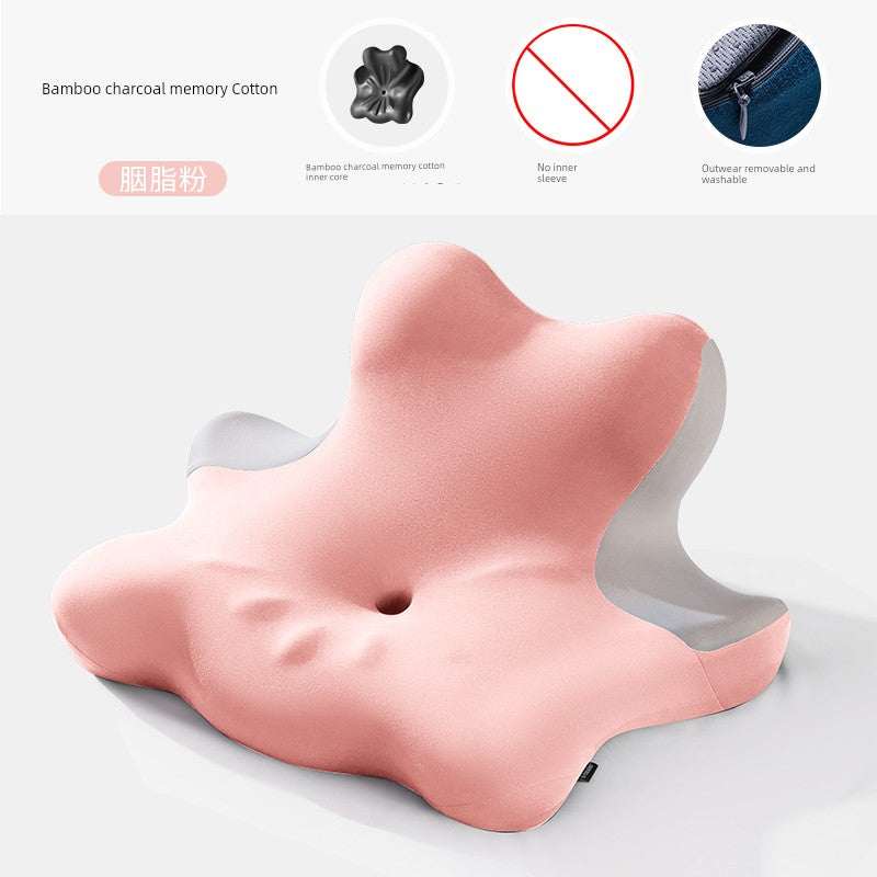 Cervical Support Neck Pillow with bamboo charcoal memory cotton for optimal sleeping comfort.