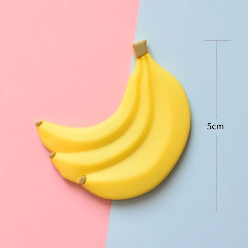 9pcs Cute Cartoon Fruit Magnets: Add Colorful Fun to Your Fridge with Creative Soft Rubber Stickers!