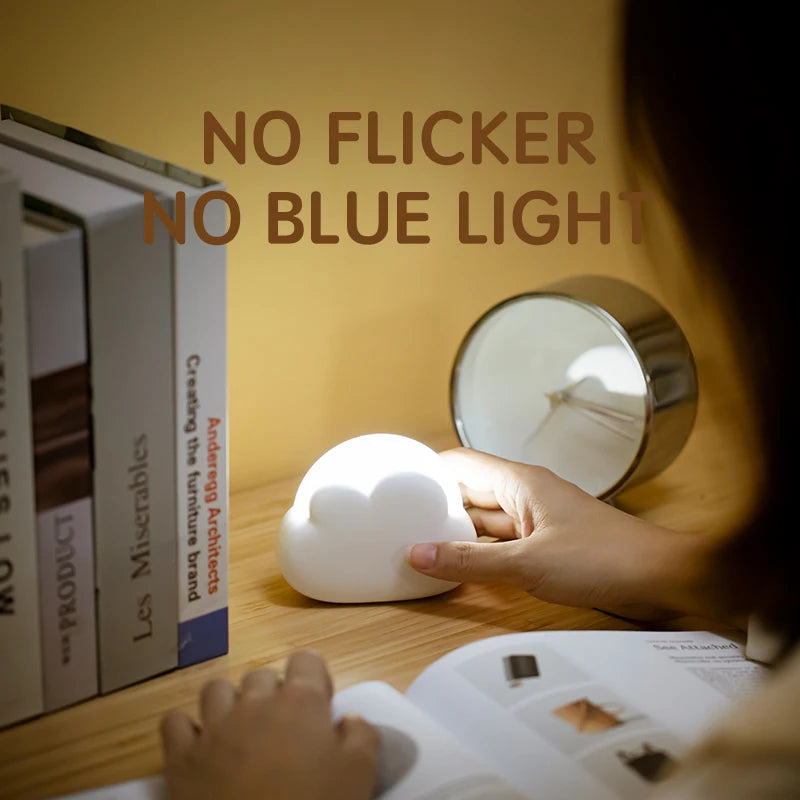 Cloud Night Light Mini USB Wireless Adorable Cloud Shape LED Night Light For Bedroom Baby Children Creative Gift