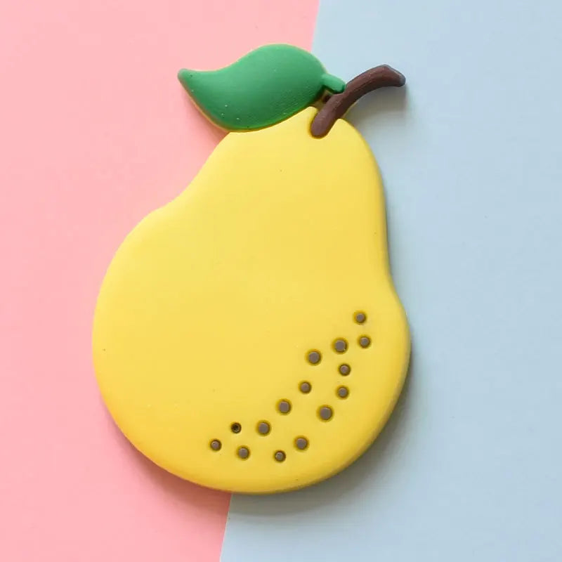 9pcs Cute Cartoon Fruit Magnets: Add Colorful Fun to Your Fridge with Creative Soft Rubber Stickers!