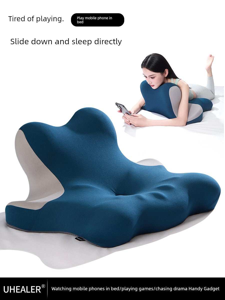 Cervical support neck pillow for comfortable sleeping, featuring slow rebound memory cotton, ideal for single users.