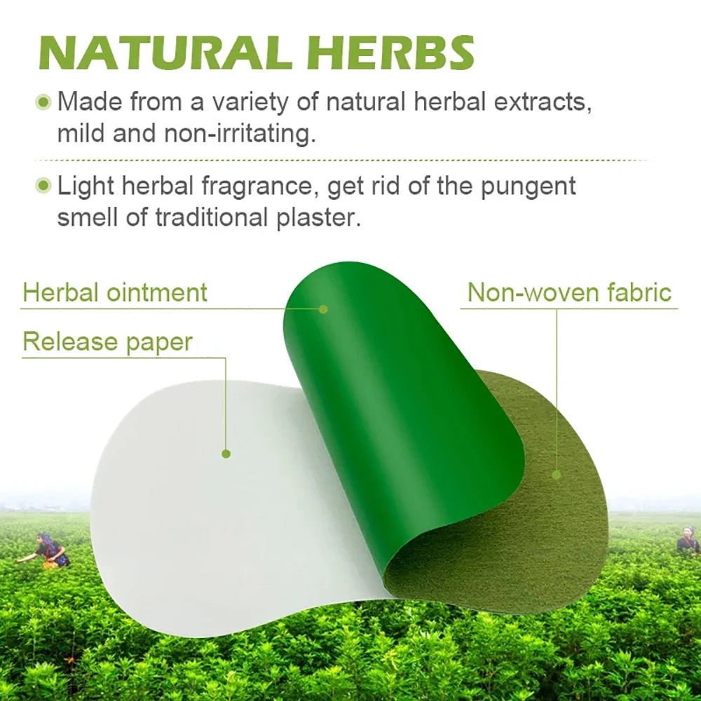 Natural herbal detox foot patch made from non-irritating extracts with light fragrance.
