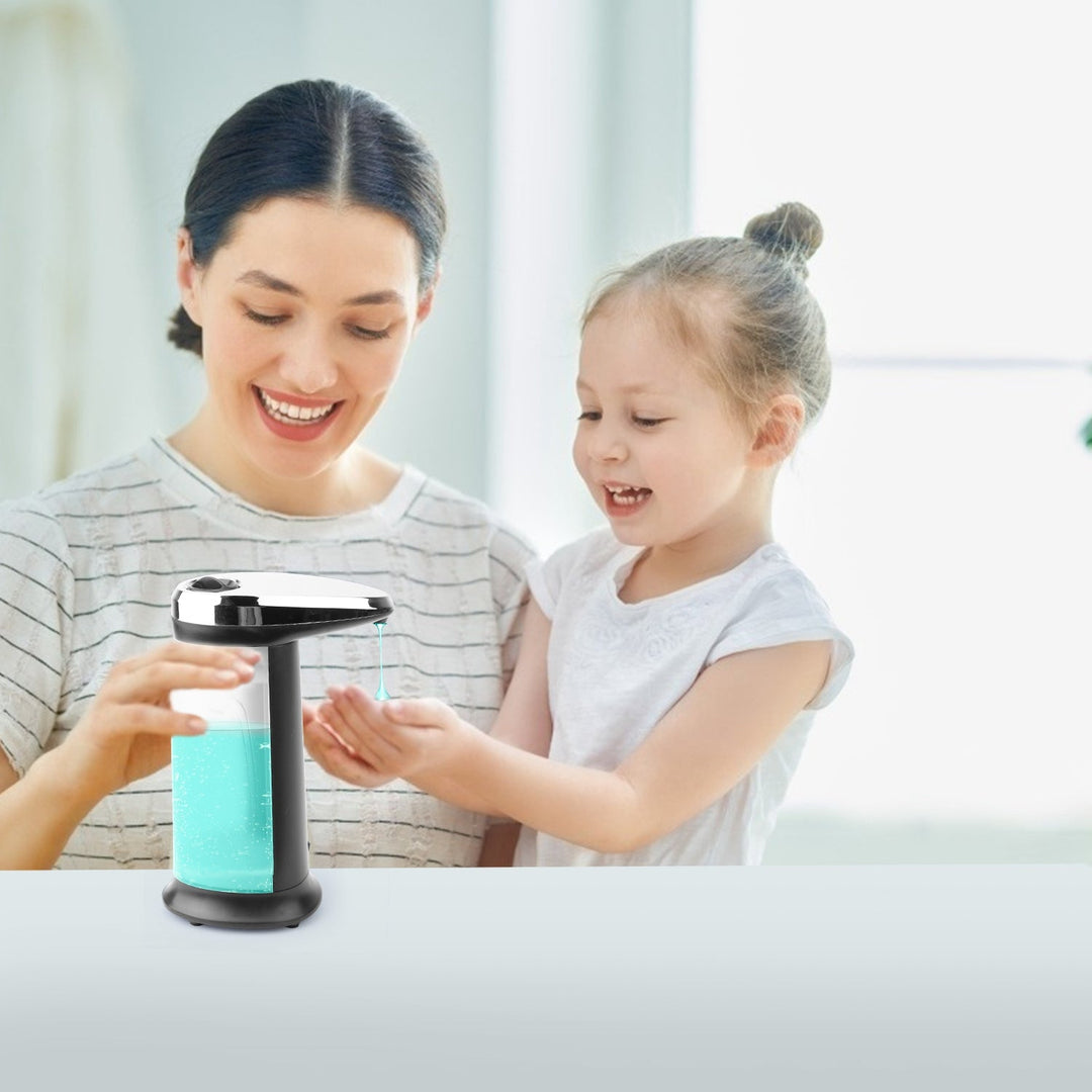 400ML Automatic Soap Dispenser with Anti-slip Base and Adjustable Sensor Volume Control