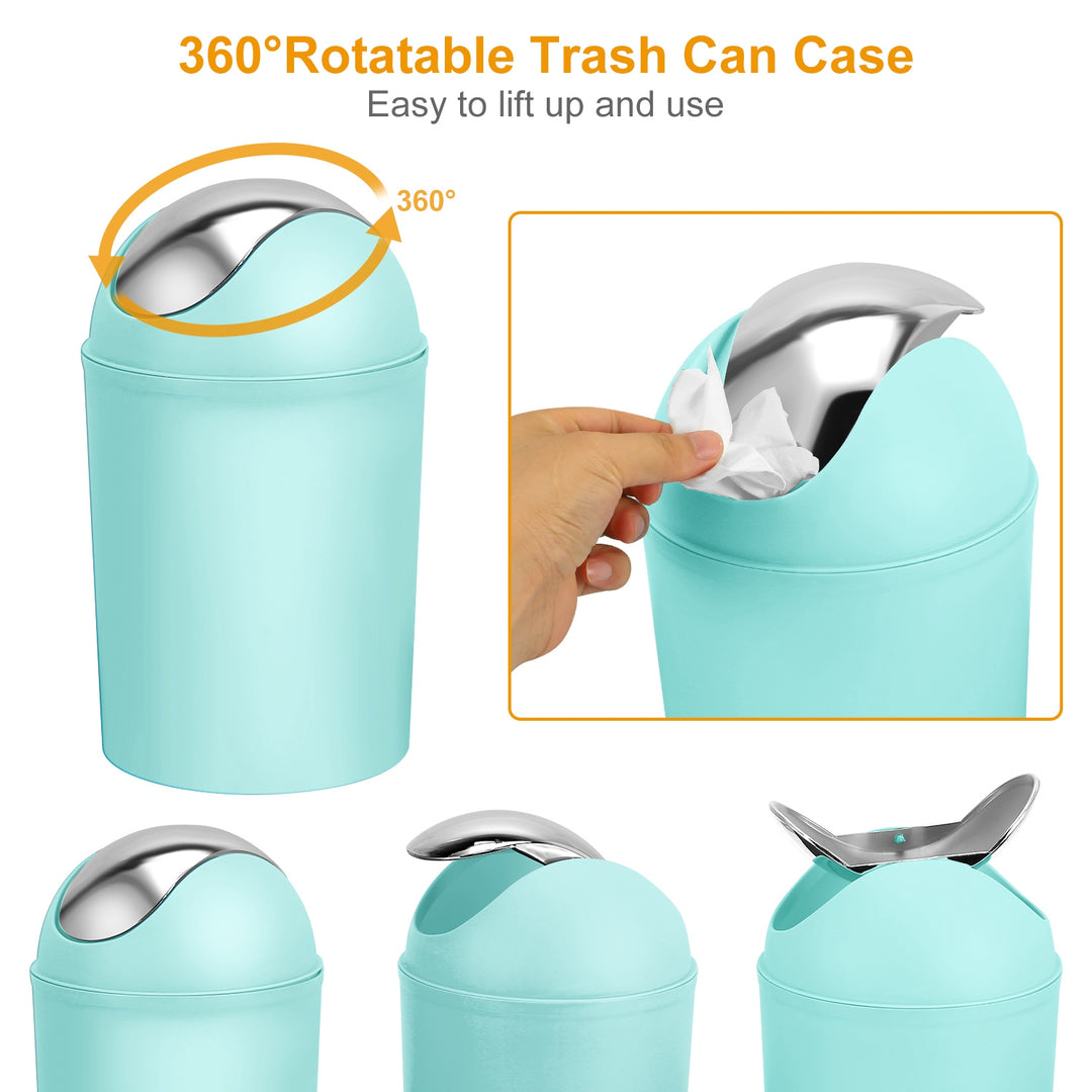 6-Piece Bathroom Accessories Set | Soap Dispenser, Toothbrush Holder, Trash Can & More