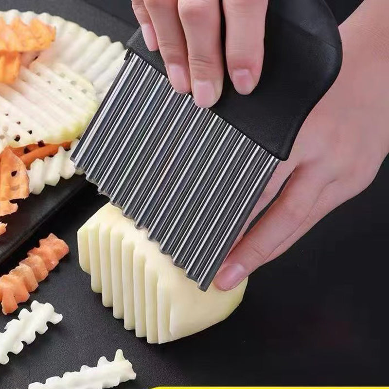 Stainless Steel Crinkle Cutter for Fruits & Vegetables