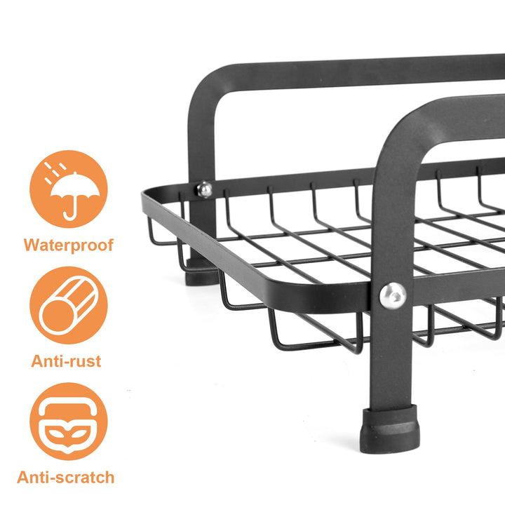 2-Tier Kitchen Dish Drying Rack – Space Saving Counter Organizer