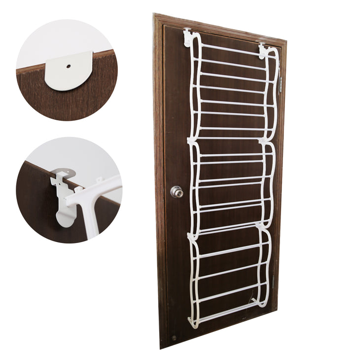 Over-the-Door Shoe Rack – Space Saving Closet Organizer (36 Pairs)