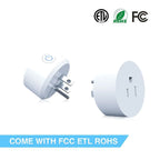 WiFi Voice Control Smart Plug compatible with Alexa and Google Home with FCC ETL RoHS certification