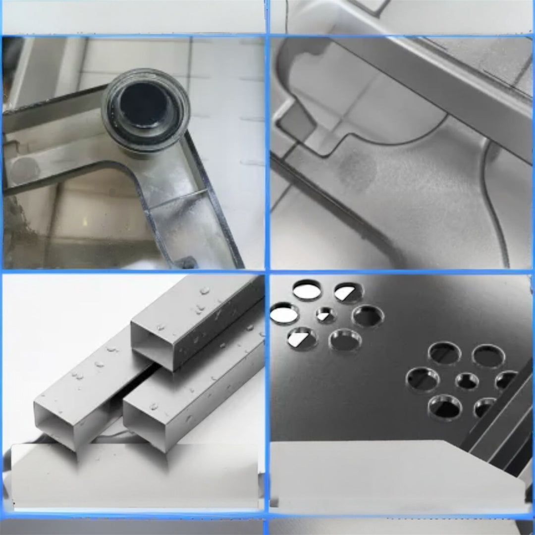 Premium 2-Tier Under Sink Organizer with L-shaped design, pull-out drawer, and stainless steel frame for kitchen or bathroom storage