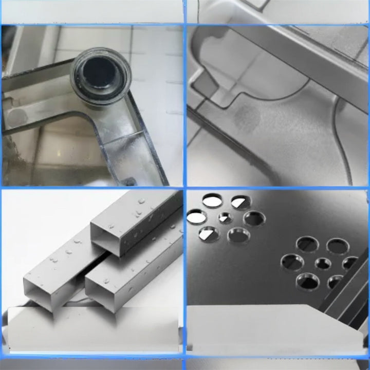 Premium 2-Tier Under Sink Organizer with L-shaped design, pull-out drawer, and stainless steel frame for kitchen or bathroom storage