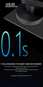 Smart Bluetooth Fingerprint Lock with fast 0.1-second fingerprint recognition and Bluetooth connectivity for secure, remote access management