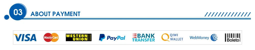 Payment options for portable luggage scale purchase.