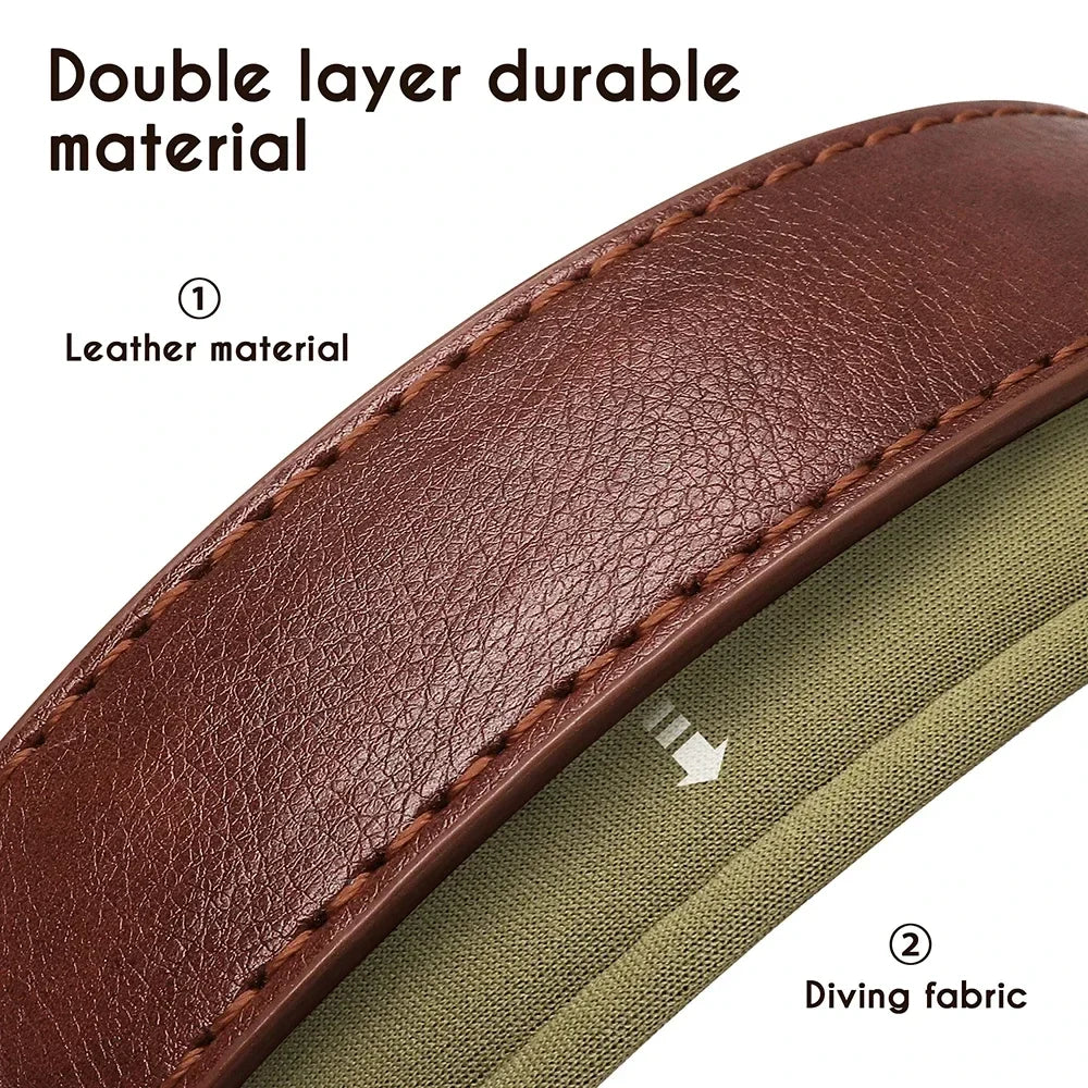 Personalized leather custom dog collar with soft padded design, ideal for small to large dogs, featuring durable double-layer material.