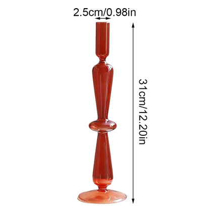 glass candle holders