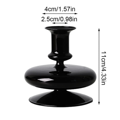 glass candle holders