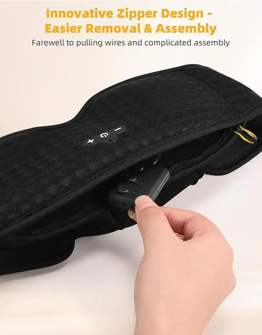 Innovative design Bluetooth sleep mask with zipper for easy removal and assembly.
