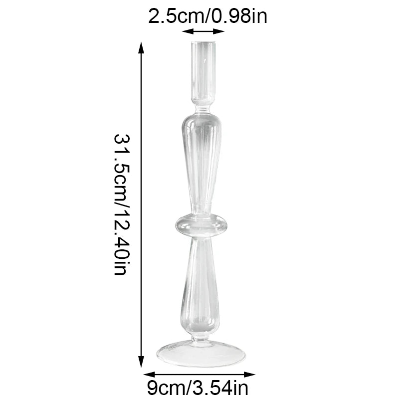 glass candle holders