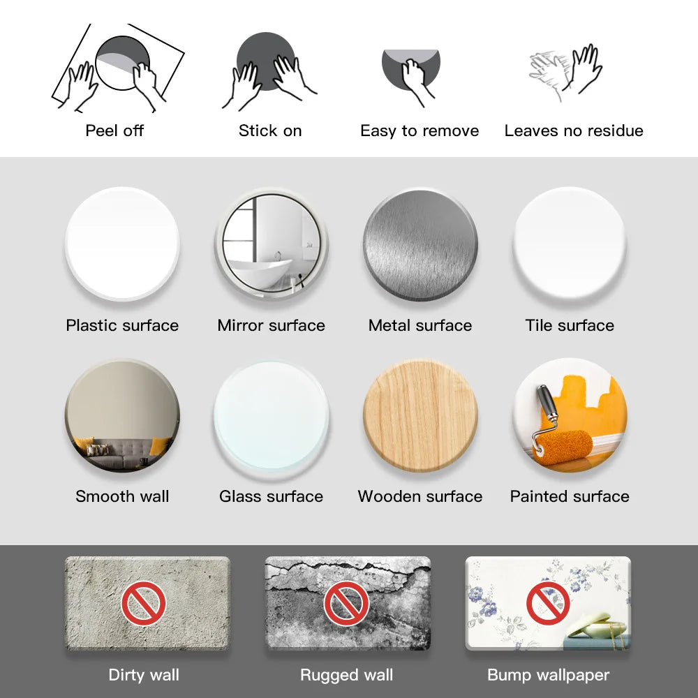 Versatile kids world map wall sticker suitable for various surfaces including plastic, glass, and wood.