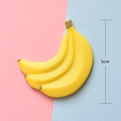 9pcs Cute Cartoon Fruit Magnets: Add Colorful Fun to Your Fridge with Creative Soft Rubber Stickers!