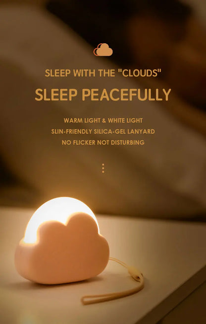 Cloud Night Light Mini USB Wireless Adorable Cloud Shape LED Night Light For Bedroom Baby Children Creative Gift