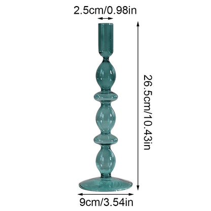 glass candle holders