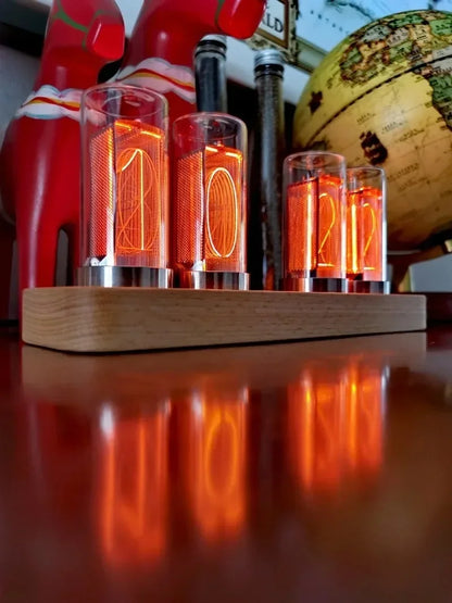 LED Digital Desk Clock Table Decoration Modern Desktop Clocks Original Vacuum-tube Watches Calendar Mechanical Room Decoration