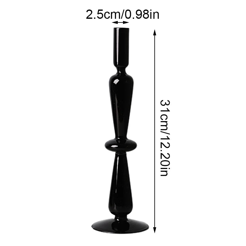 glass candle holders