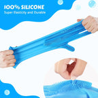 Eco-friendly silicone pet grooming gloves for effective hair removal and cleaning.