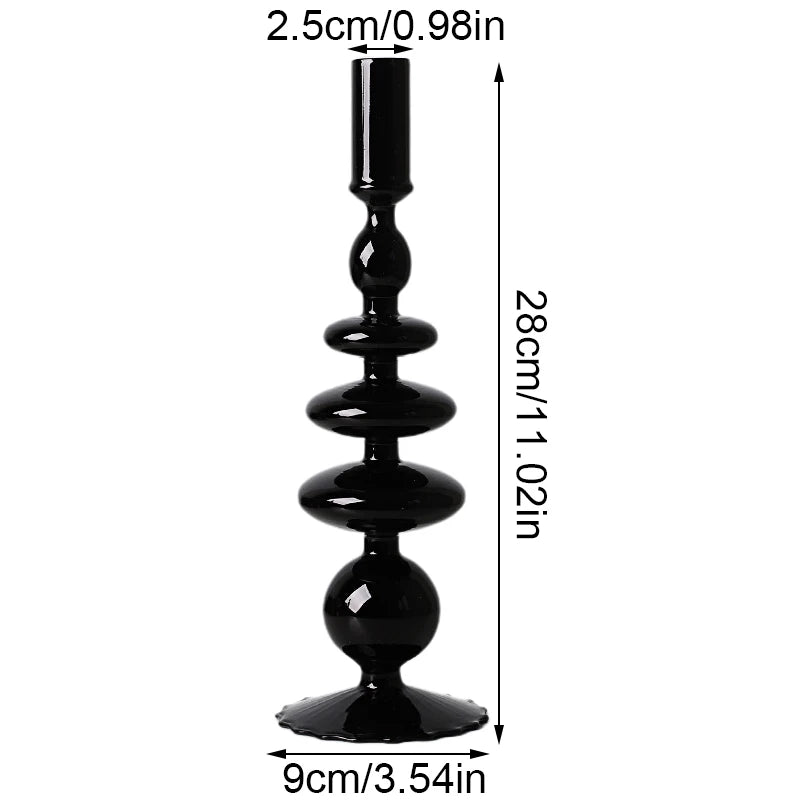 glass candle holders