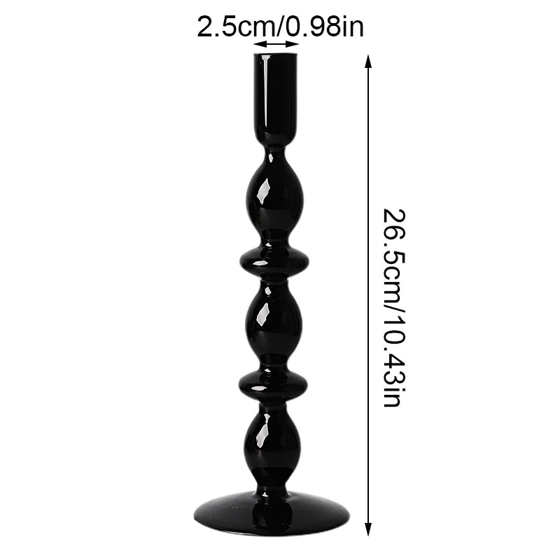 glass candle holders