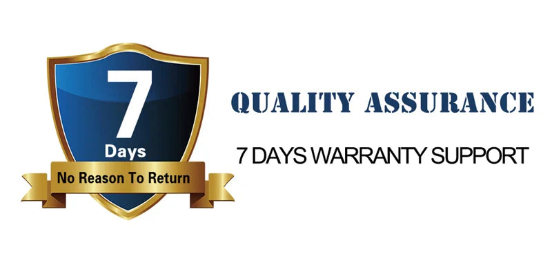 7-day warranty badge for Personalized Leather Custom Dog Collar.