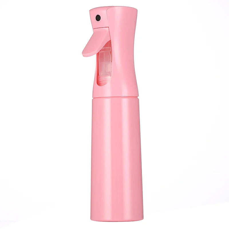 Pink high-pressure spray bottle, 300ml capacity, for skin and nail care, macaron color.