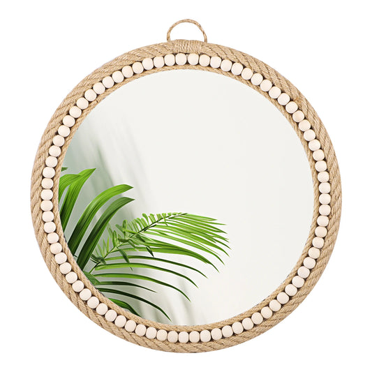 Boho Wall Mounted Rattan Mirror