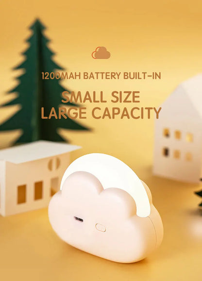 Cloud Night Light Mini USB Wireless Adorable Cloud Shape LED Night Light For Bedroom Baby Children Creative Gift