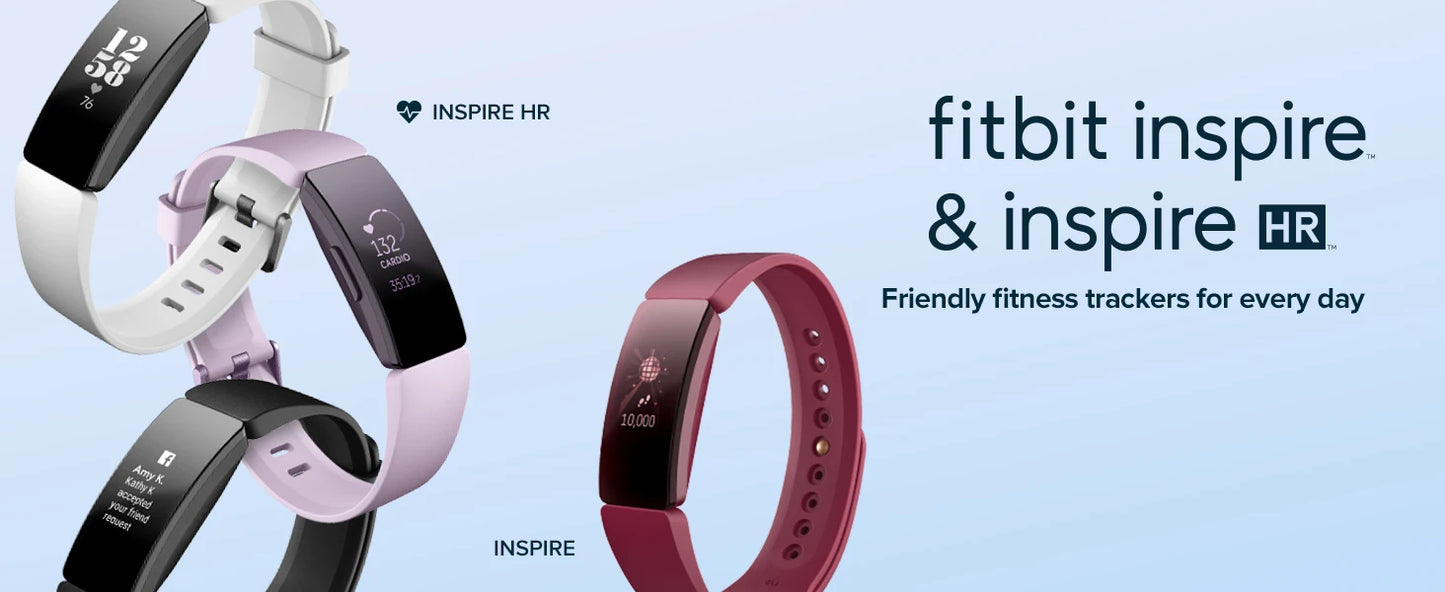 ✅ Fitbit Inspire HR – Waterproof Smart Fitness Band with Heart Rate & Sleep Tracking