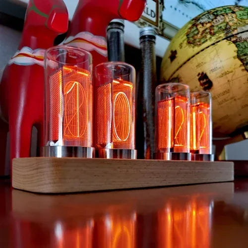 LED Digital Desk Clock Table Decoration Modern Desktop Clocks Original Vacuum-tube Watches Calendar Mechanical Room Decoration