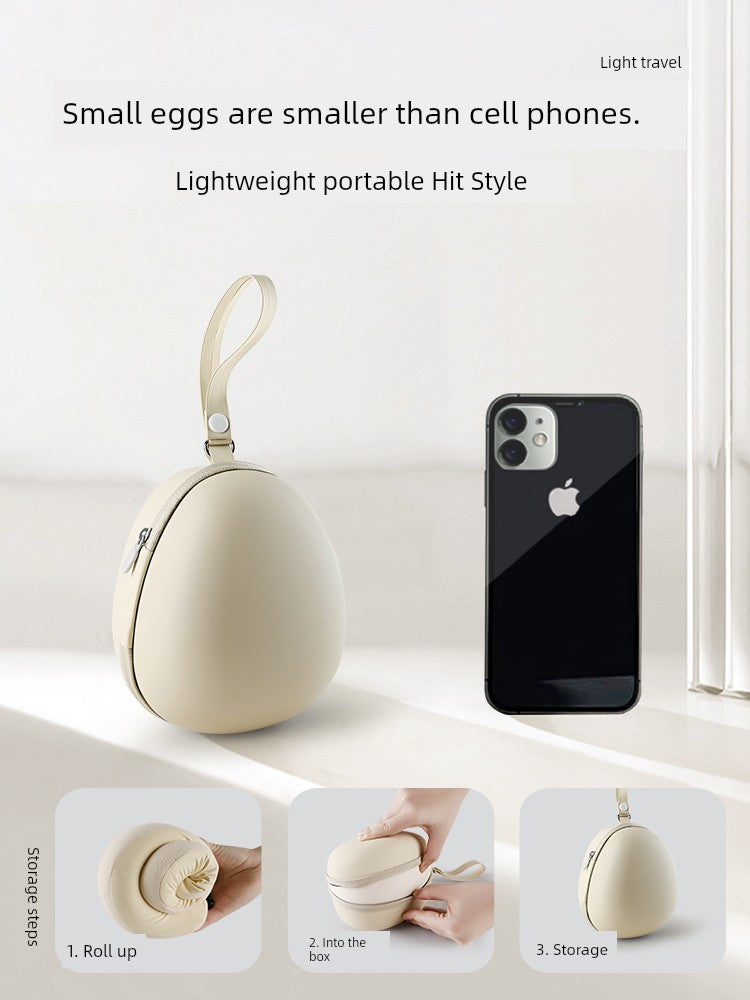 Compact U-shaped travel pillow for adults, ideal for aircraft use, made of memory cotton with a solid color design.