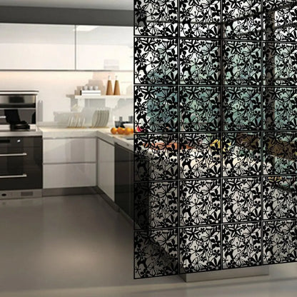 12pcs Hollow Room Divider Screen Hanging Panel Curtain Partitions Waterproof Household Hotel DIY Art Decoration