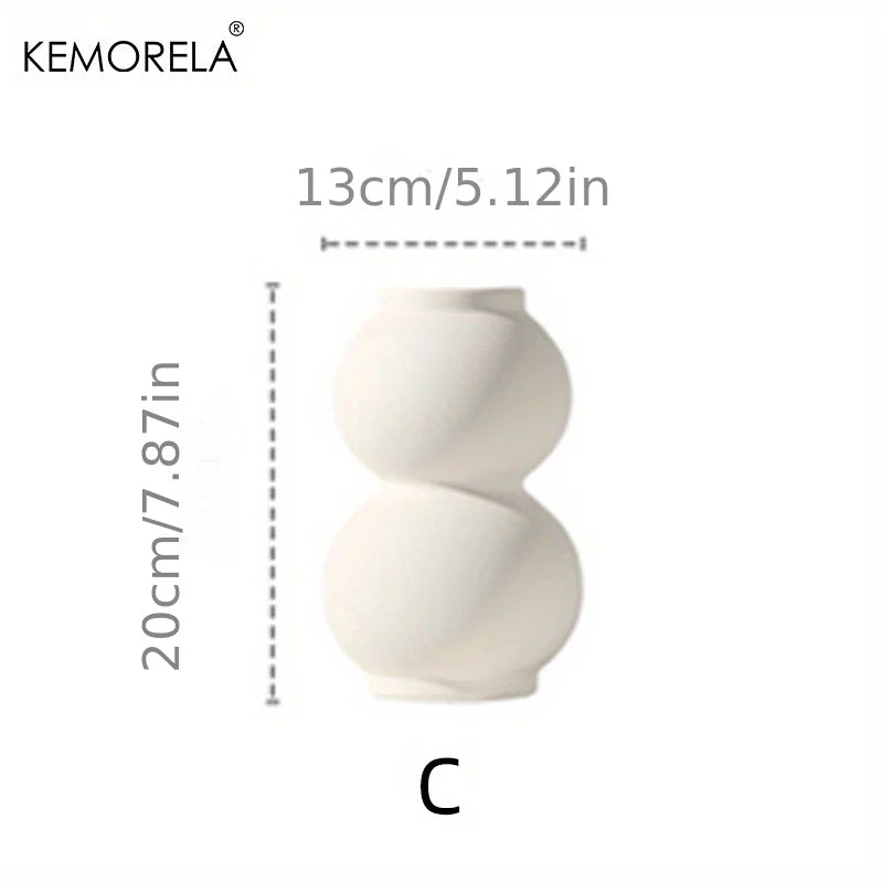 Nordic Ceramic Donut Vase