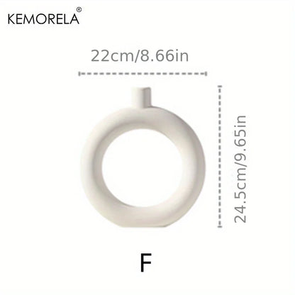 Nordic Ceramic Donut Vase