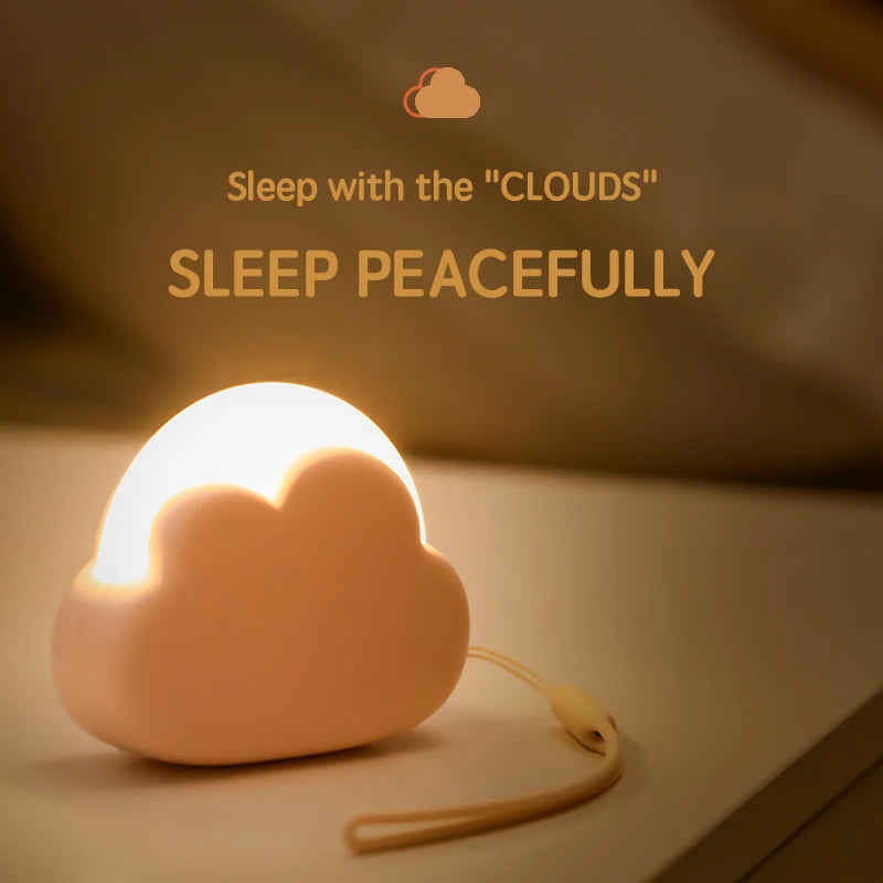 Cloud Night Light Mini USB Wireless Adorable Cloud Shape LED Night Light For Bedroom Baby Children Creative Gift