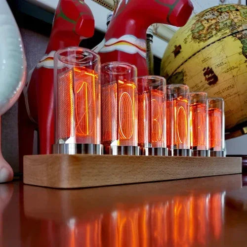 LED Digital Desk Clock Table Decoration Modern Desktop Clocks Original Vacuum-tube Watches Calendar Mechanical Room Decoration
