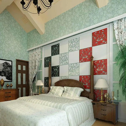 12pcs Hollow Room Divider Screen Hanging Panel Curtain Partitions Waterproof Household Hotel DIY Art Decoration
