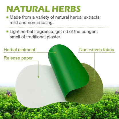 Natural herbal detox foot patch made from non-irritating extracts with light fragrance.
