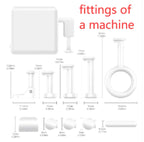 White button pusher finger robot with various fittings and dimensions for Bluetooth smart home control