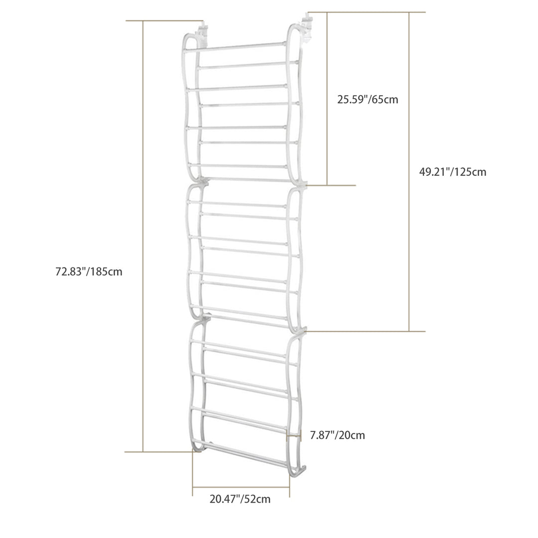 Over-the-Door Shoe Rack – Space Saving Closet Organizer (36 Pairs)