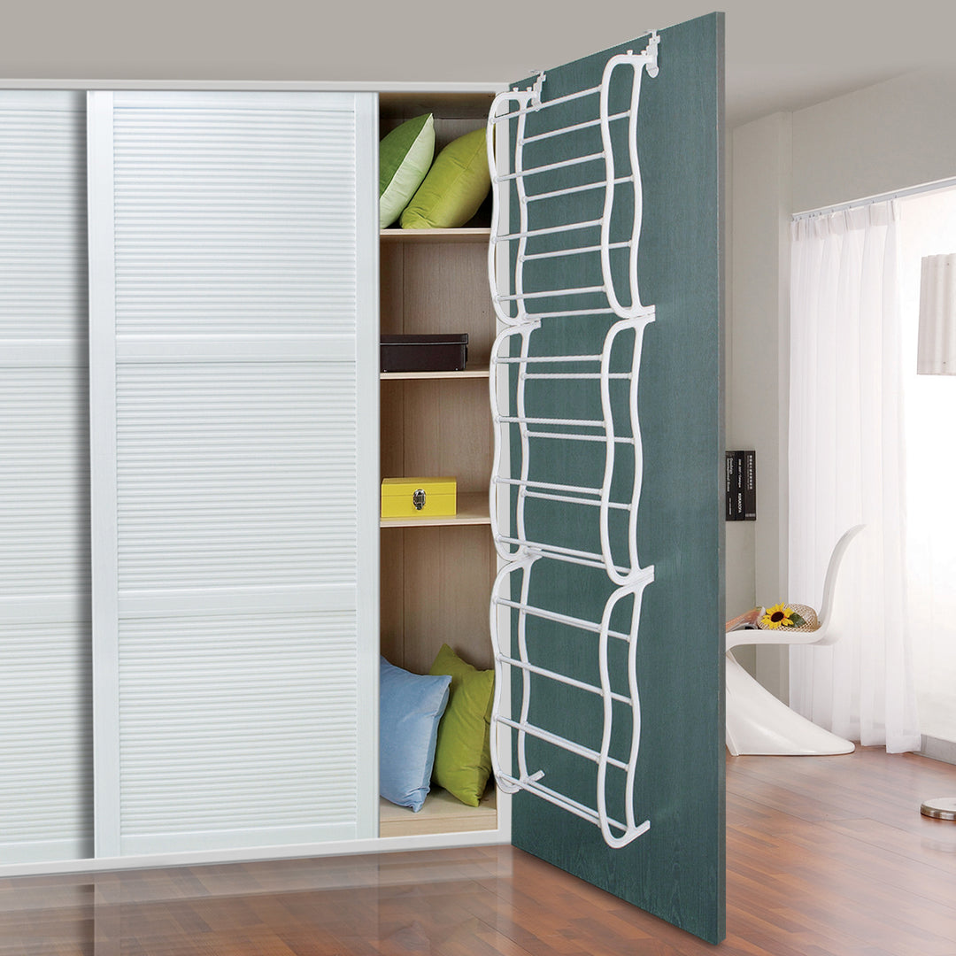 Over-the-Door Shoe Rack – Space Saving Closet Organizer (36 Pairs)