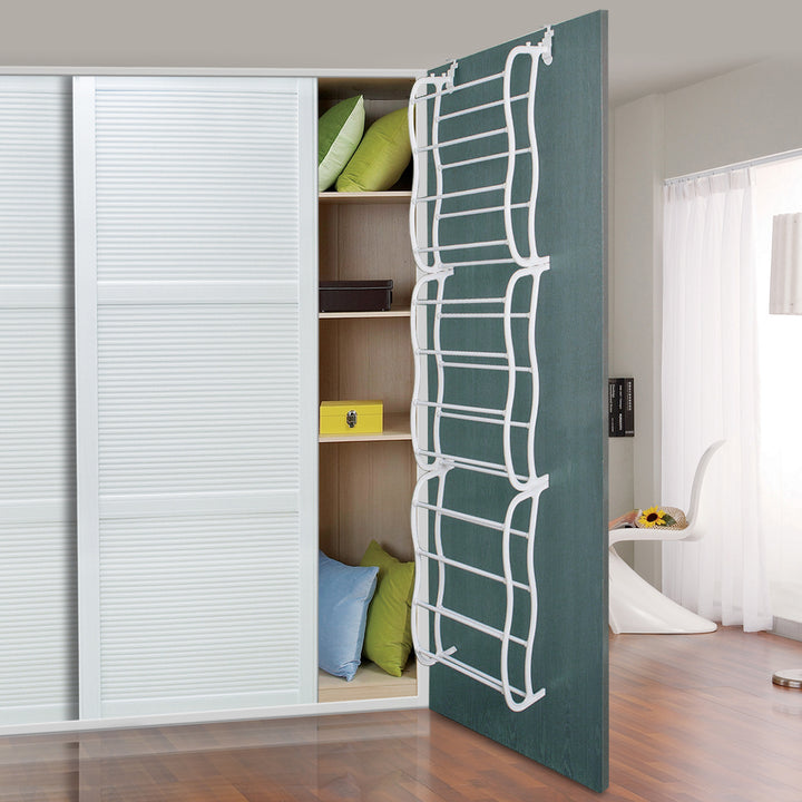 Over-the-Door Shoe Rack – Space Saving Closet Organizer (36 Pairs)