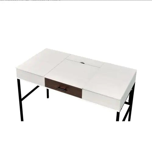 ACME Verster writing desk with built-in USB port and natural black finish